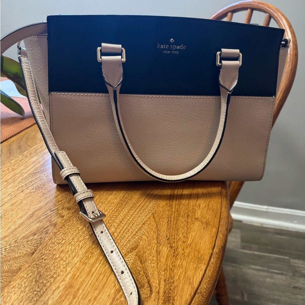 Kate Spade Black and Cream Satchel